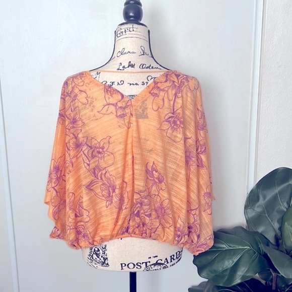 Free People One Dance Floral Print Blouse - Picture 8 of 12